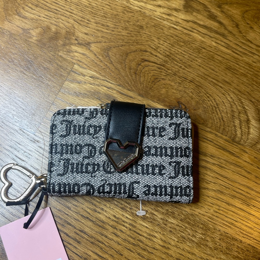 Juicy Couture Monogram Black and White Wallet